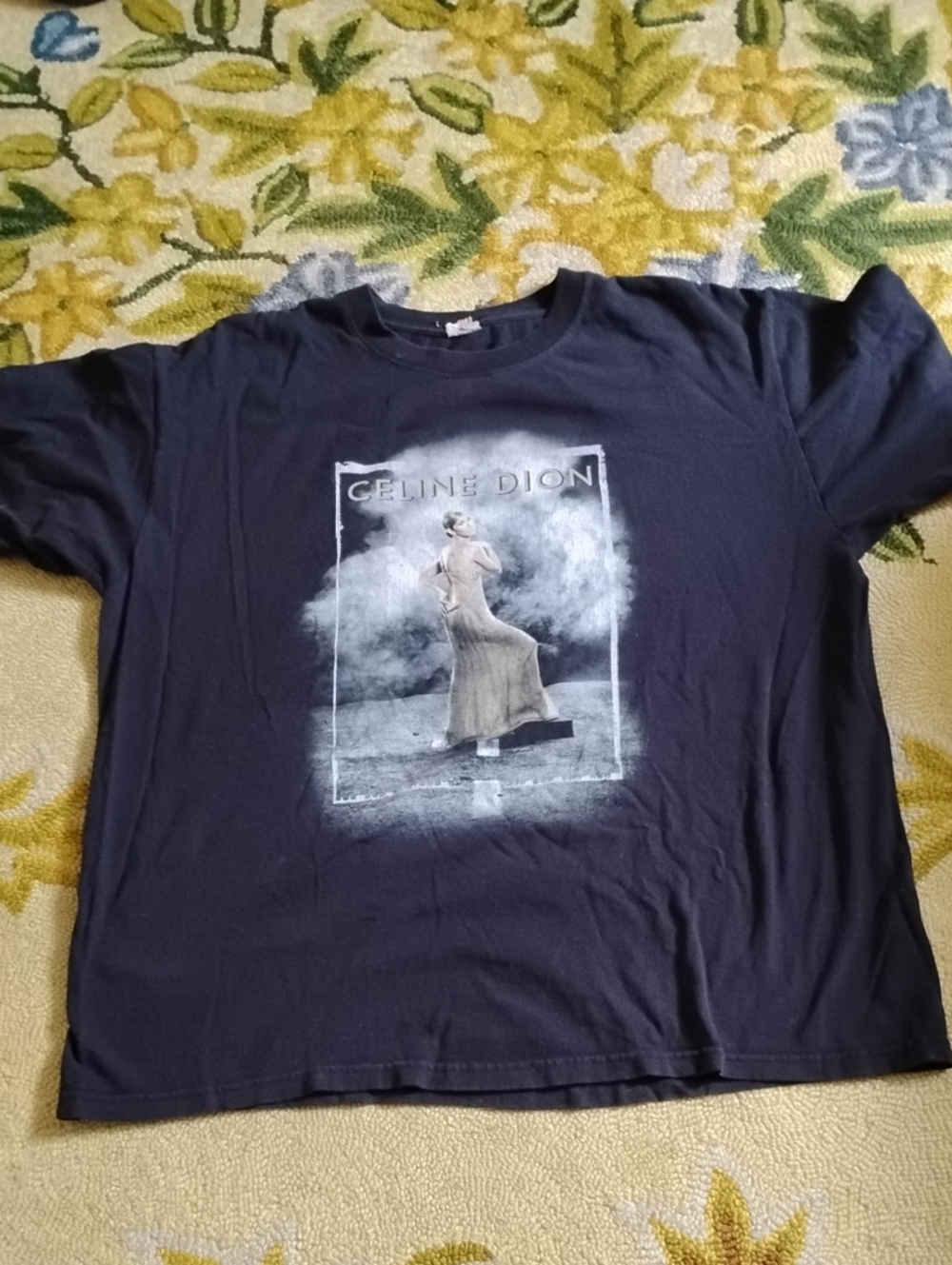 Anvil Black Celine Dion Graphic Tee